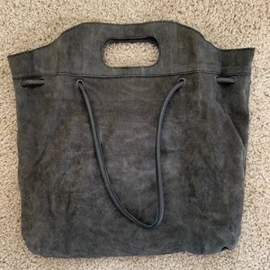 Free People suede tote purse